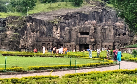 Grottes d'Ellora pendant un voyage en Inde du Sud